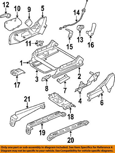 Jeep oem 56054060ac seats & tracks-occupant module