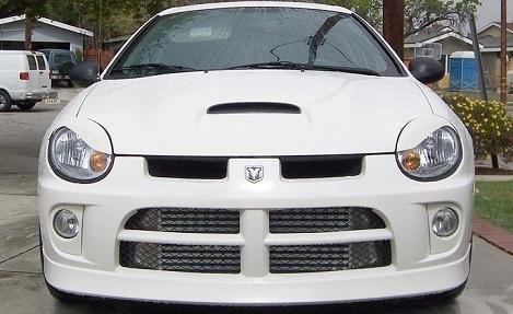 Dodge neon s style eyelid head light overlays srt 4 color white only