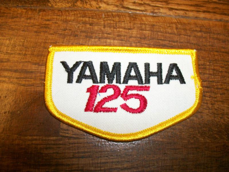 Yamaha 125 patch vintage embroidered 1970s nos dt125 atc 125 tt125 yz125 mx125