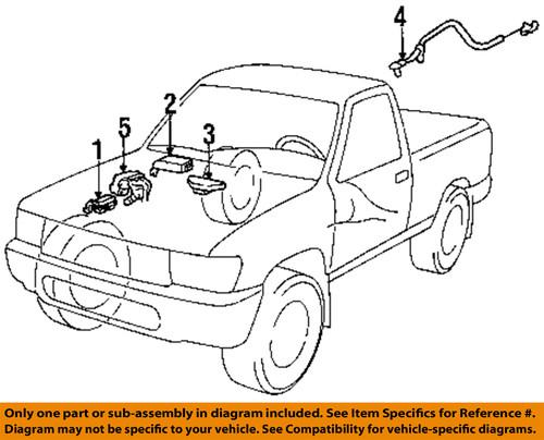 Toyota oem 8954434010 rear abs wheel sensor/abs wheel speed sensor