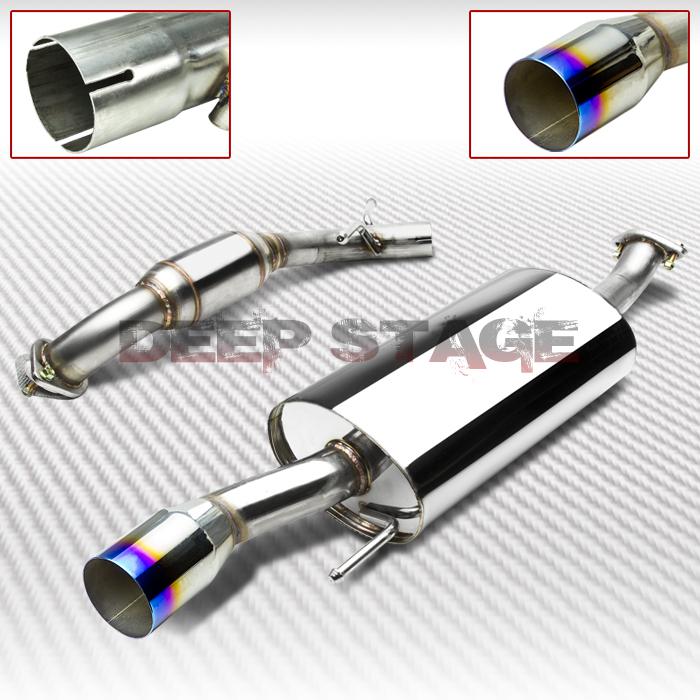 Stainless cat back exhaust 3.5"tip muffler 92-98 vw golf/gti/gl mk3 8v/vr6