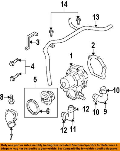 Subaru oem 807615182 engine coolant by-pass hose/bypass hose