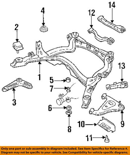 Nissan oem 5547670t00 rear suspension-differential mount insulator