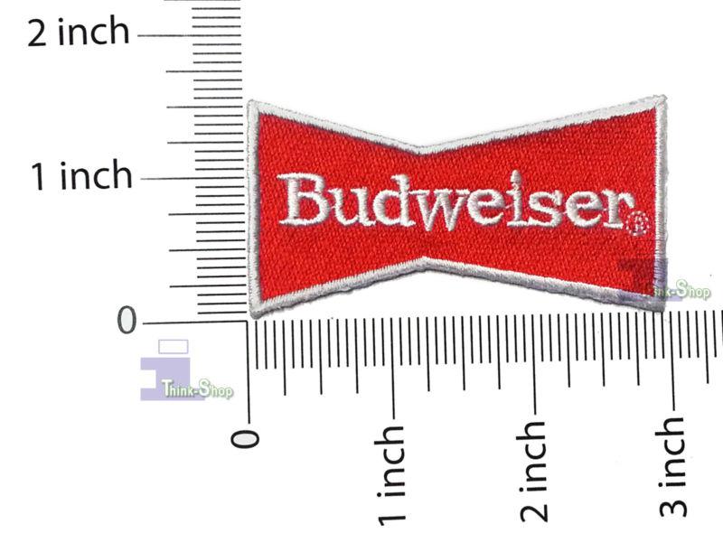 Budweiser beer - embroidered sew or iron on patches with free shipping