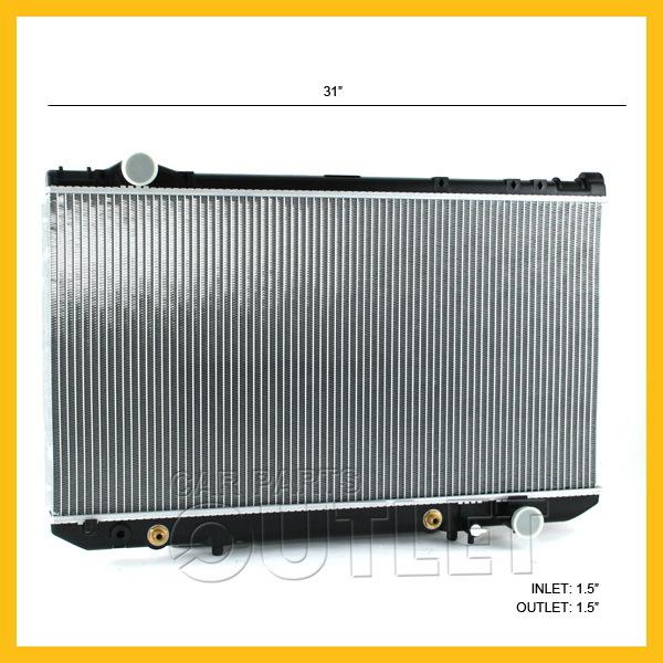 1990-1993 1994 lexus ls 400 radiator 4.0l v8 w/toc new auto a/t 90 91 92 93 94