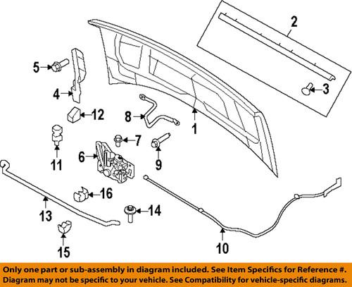 Ford oem 8c2z16612a hood