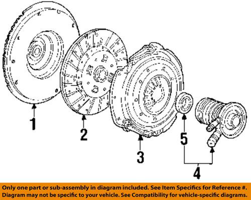 Ford oem 9l5z-7a508-a clutch release bearing & slave cylinder