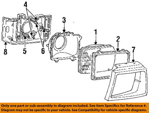 Ford oem e25y13b160b headlamp-mount ring bearing