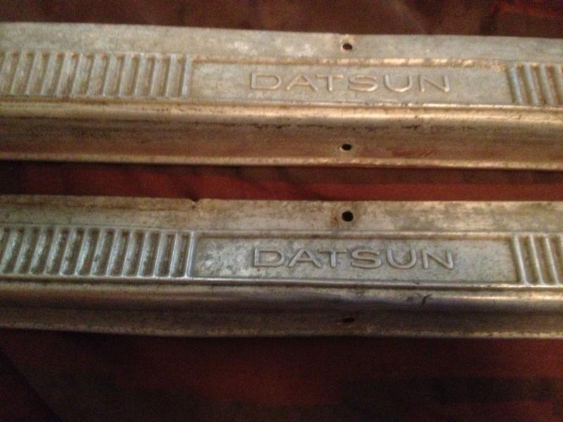 Mid 1970's datsun nissan 260z 260 z set of sill plates, says "datsun", *reduced*