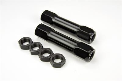 Proforged chassis parts tie rod sleeves edp coated billet aluminum black pair