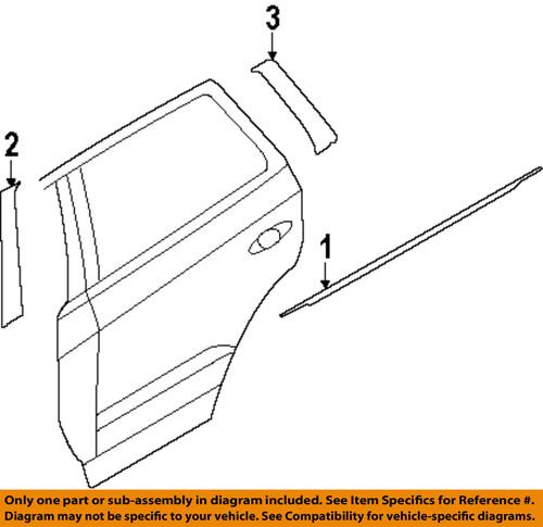 Hyundai oem 863832b000 exterior-rear-black out tape