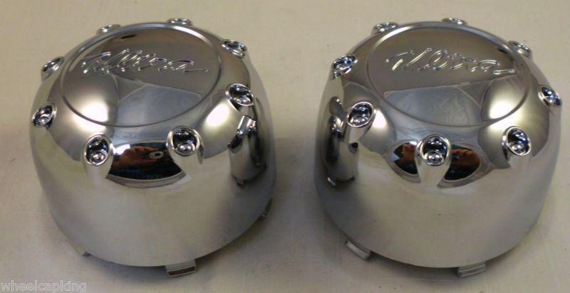 Ultra wheels chrome custom wheel center cap caps set of 2 # 89-9184 new!