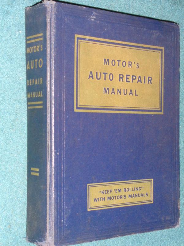 1935-1952 chevy ford olds cadillac & more shop manual