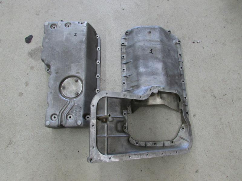 Bmw s14 oil pan, upper and lower. no damage 