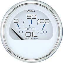 Faria chesapeake white oil pressure gauge 13802