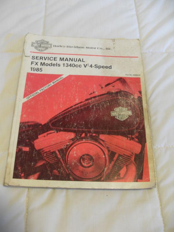 1985 harley davidson fx models 1340cc v2-4 speed   service manual