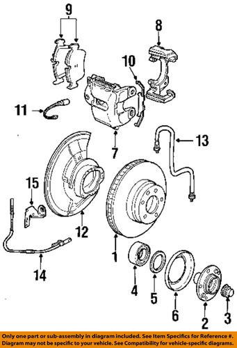 Bmw oem 34116794300 disc brake rotor/front brake rotor/disc