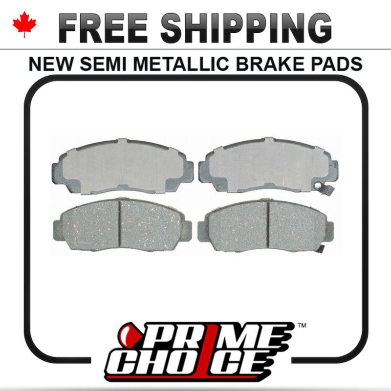 New premium complete set of front metallic disc brake pads with shims