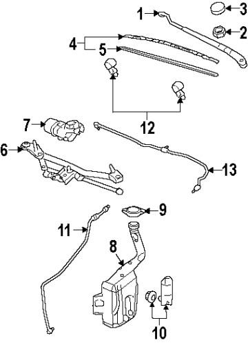 Chevrolet 22695010 genuine oem factory original washer reservoir