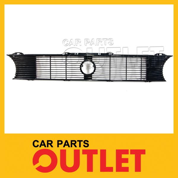 1980-1984 vw rabbit mat black grille panel round lamp type 85-87 cabriolet2 conv