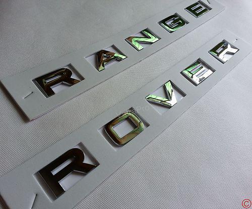 New hood head trunk letters chrome emblem badge for land range rover silver