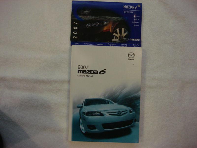 2007 mazda 6 owner's manual