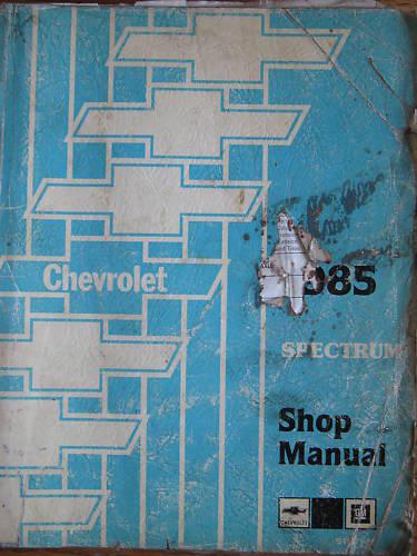 1985 chevrolet spectrum shop service manual st 371-85 original