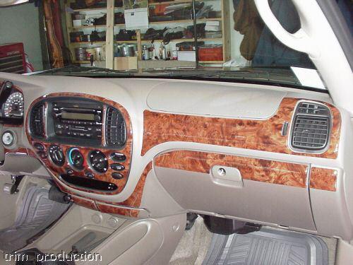 Toyota sequoia sr5 4wd 2wd interior wood carbon dash trim kit 2005 05 2006 2007