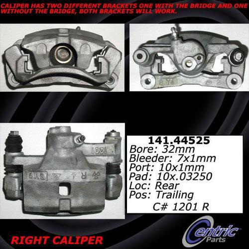 Centric 141.44525 rear brake caliper-premium semi-loaded caliper