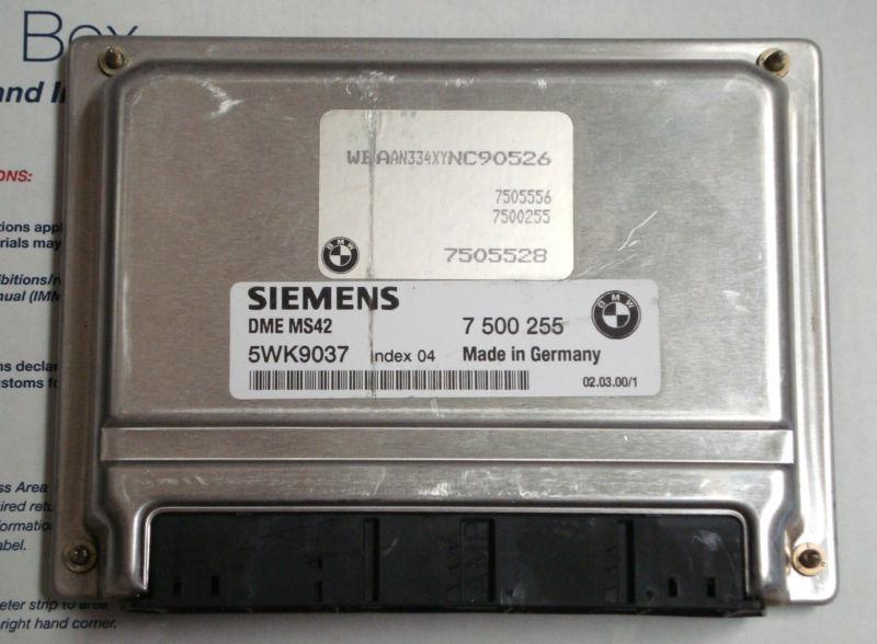 Bmw e39 e46 z3 ecu engine computer siemens 7 500 255 dme ms42