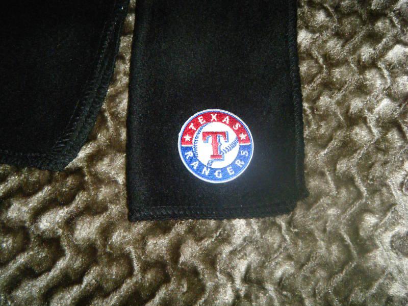 Texas rangers  black fleece scarves scarfs scarf 9"x 60" mlb baseball  arlington