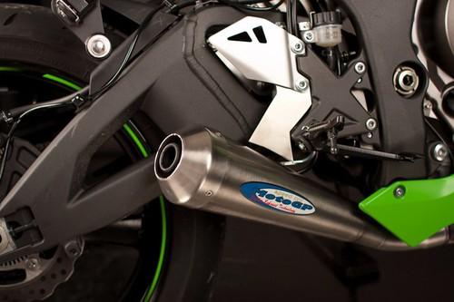 Kawasaki zx10r 11-13 underengine speedpro exhaust motogp megacone slipon muffler