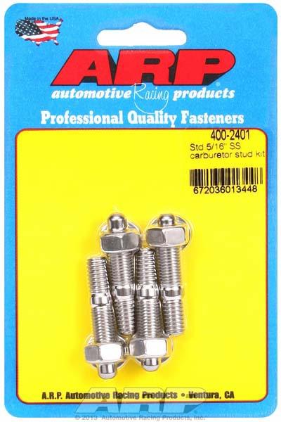 Arp 400-2401 standard 5/16 ss carburetor stud kit