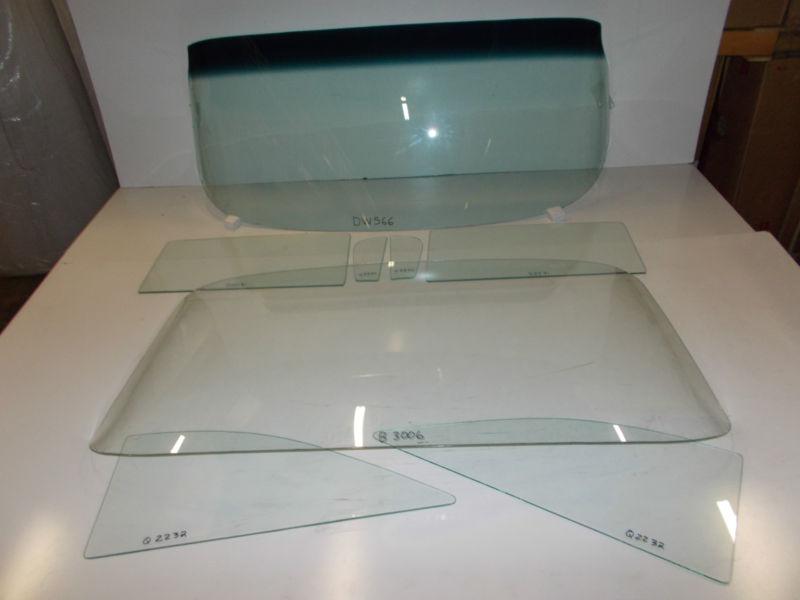 1959 1960 chevrolet buick pontiac olds 2dr hardtop windshield side & back glass