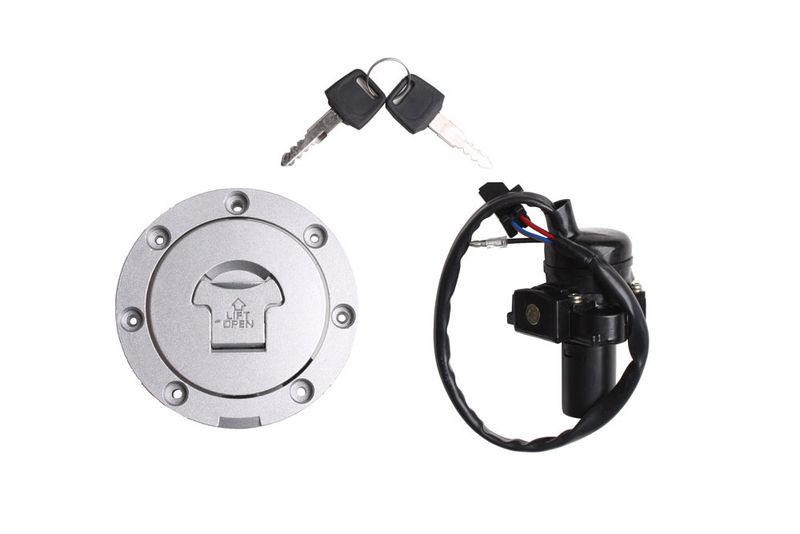 Fuel cap ignition switch lock key set for honda cb-1 bros400 650 cbr600 f2 f3