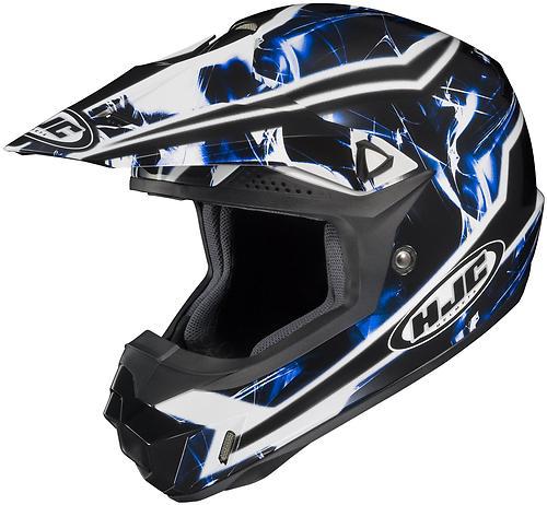 New hjc cl-x6 hydron offroad/motocross adult helmet, mc-2/blue/white/black, xl