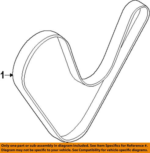 Hyundai oem 25212-2e020 serpentine belt/serpentine belt/fan belt