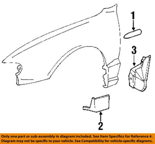 Hyundai oem 8771225500 fender-body side molding