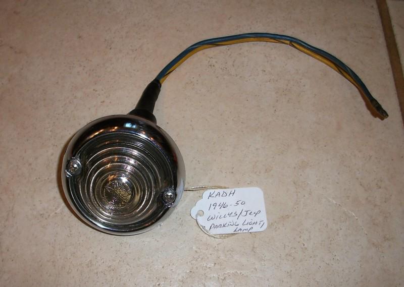 1946 1947 1948 1949 1950 willys jeep parking light lamp assembly kadh military