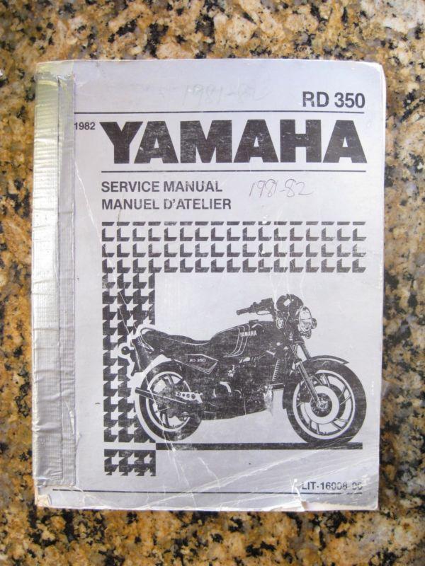 Yamaha rd350lc 1981-1982 rd350 factory service manual english french spanish