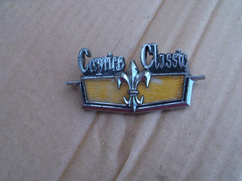 1973 74 chevy caprice quarter panel emblem