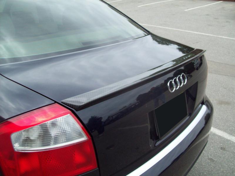 Carbon fiber audi a4 b6 trunk spoiler v type sedan saloon 4d 2000-2005