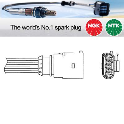 1x ngk ntk oxygen o2 lambda sensor  oza510-au4 oza510au4 (0047)