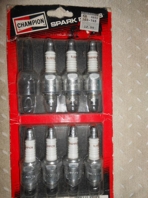 Lot of 7 champion spark plug rj18yc6 spark plug