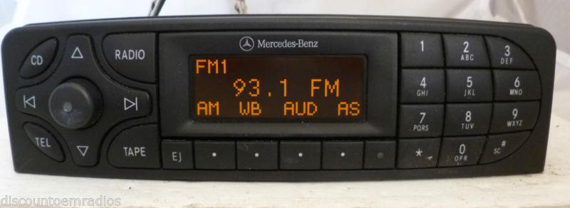 01-04 mercedes c class 04-05 clk radio cassette player cm1010 