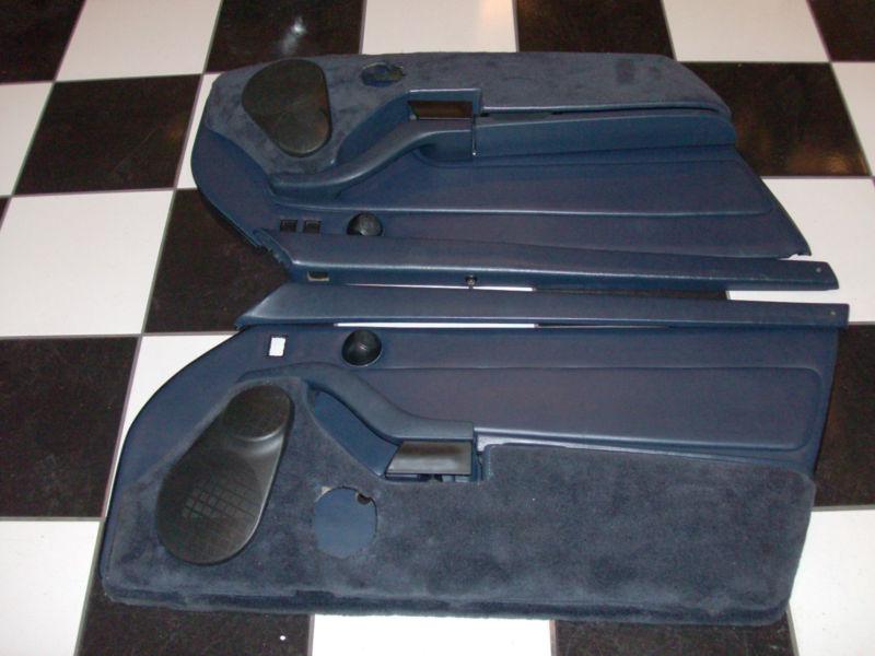 95-98 porsche 993 911 blue door panel set premium sound early 911 upgrade