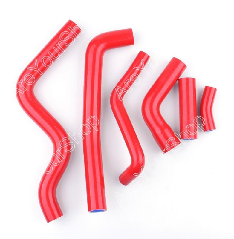 Red kit silicone hose radiator heater yamaha fz6 s2 2008-2011