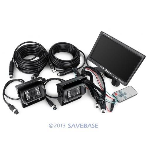 Horse trailer motorhome back-up ccd camera kit system 7" monitor 4pin waterproof