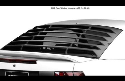 New 1994-04 ford mustang rear window louvers black abs mach 1 cobra gt