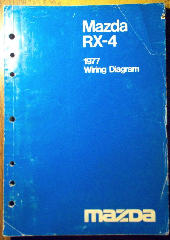 1977 mazda rx-4 wiring diagram service shop manual 77 oem